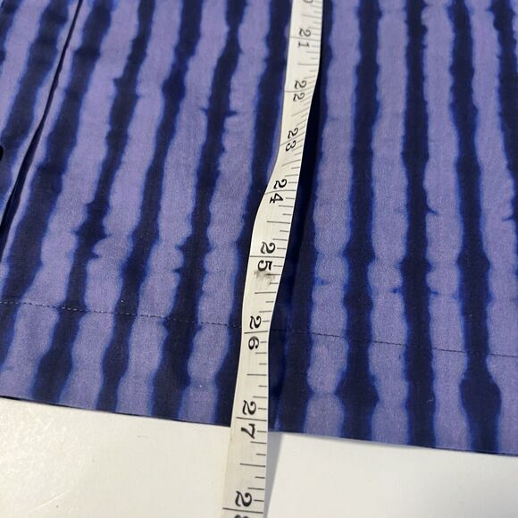 NEW ALTUZARRA Sz XL Teresa Striped Cotton Blend Poplin Button Front Shirt - Picture 8 of 12